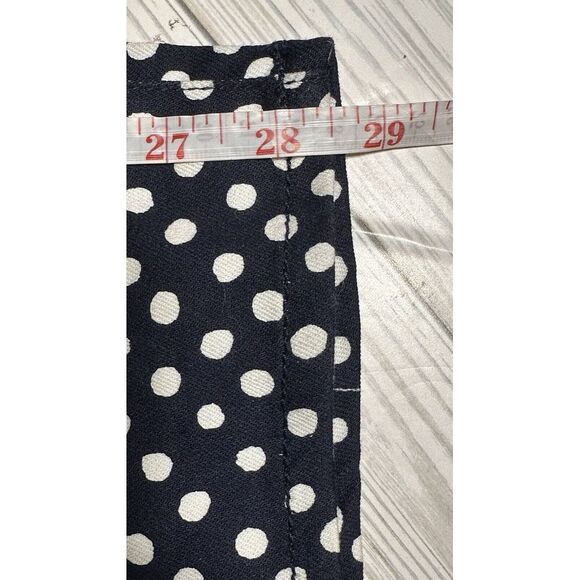NWT Cold Water Creek Seeing Spots Ankle Jean Mid Rise Size 8.  Navy/White - Picture 9 of 9